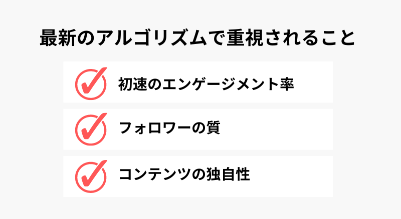 Instagram最新のアルゴリズムで重視されること