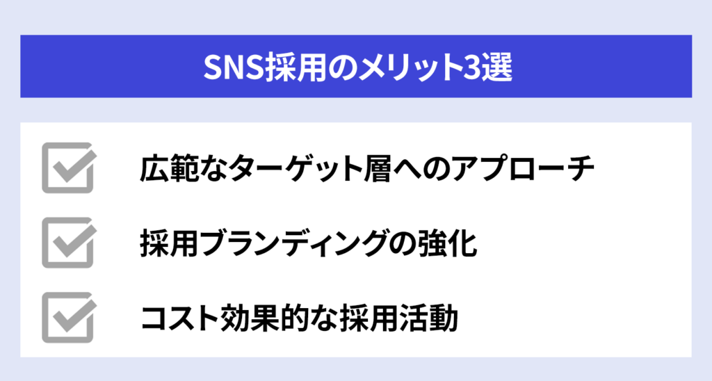 SNS採用の8つのメリット