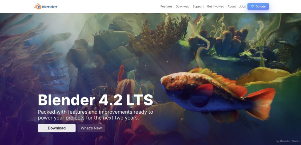Blender｜3DCGソフトとして有名な動画編集ソフト