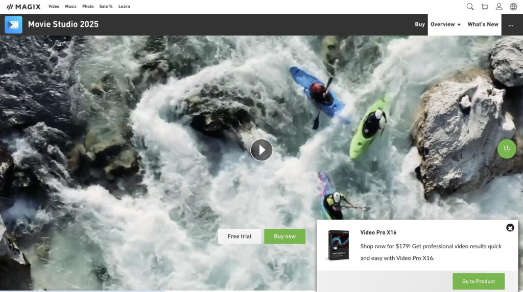 Magix Movie Edit Pro｜豊富なエフェクトと使いやすいインターフェースが特徴のソフト
