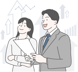 リード獲得率が上がるイラスト