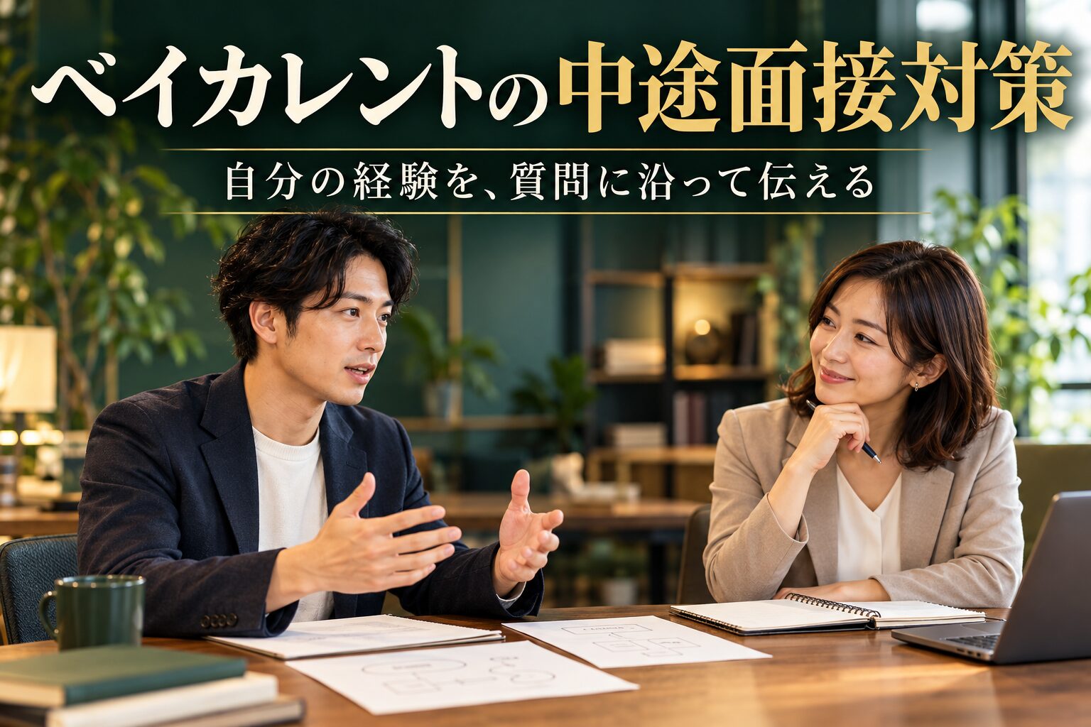 ベイカレントの中途面接対策｜深掘り質問への答え方・ケース練習と逆質問