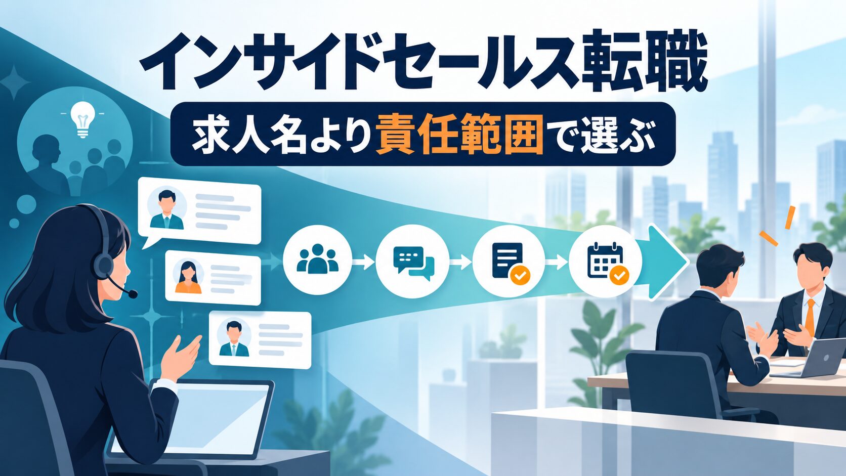 インサイドセールス転職完全ガイド｜求人選び・選考対策