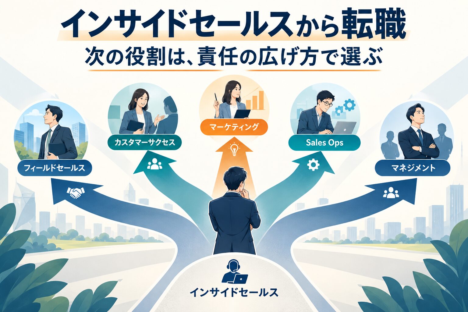 インサイドセールスから転職するなら？転職先・年収・キャリアの選び方