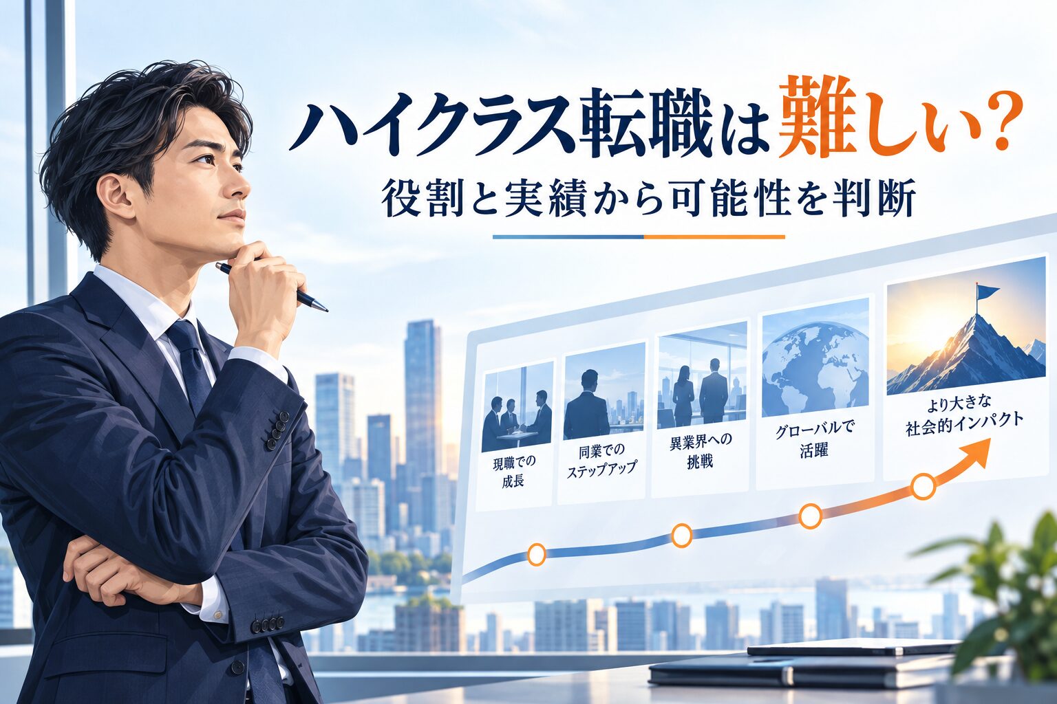 ハイクラス転職は難しい？落ちる原因の見極め方と選考対策