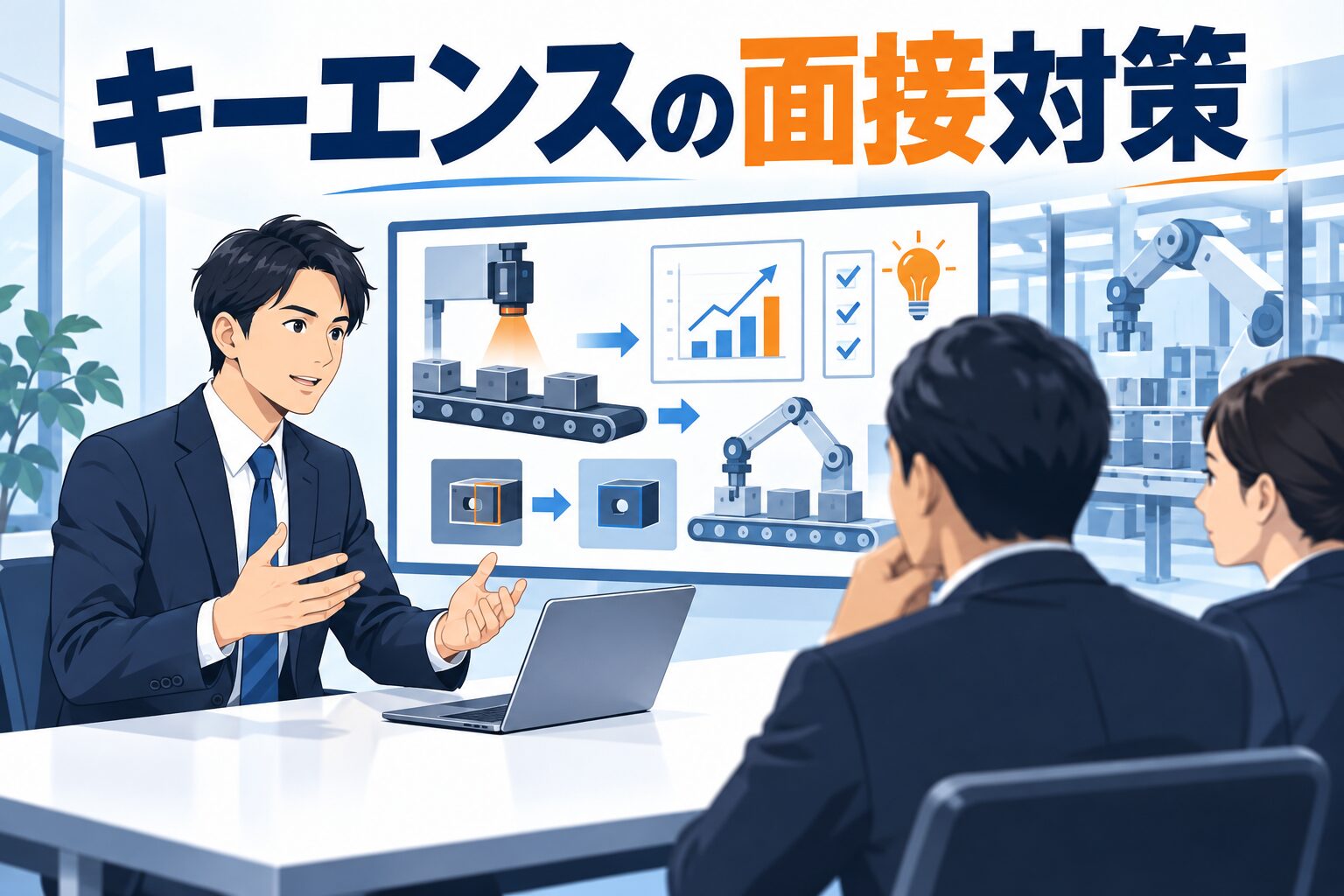 キーエンスの面接対策｜職種別の評価経験・回答例・逆質問