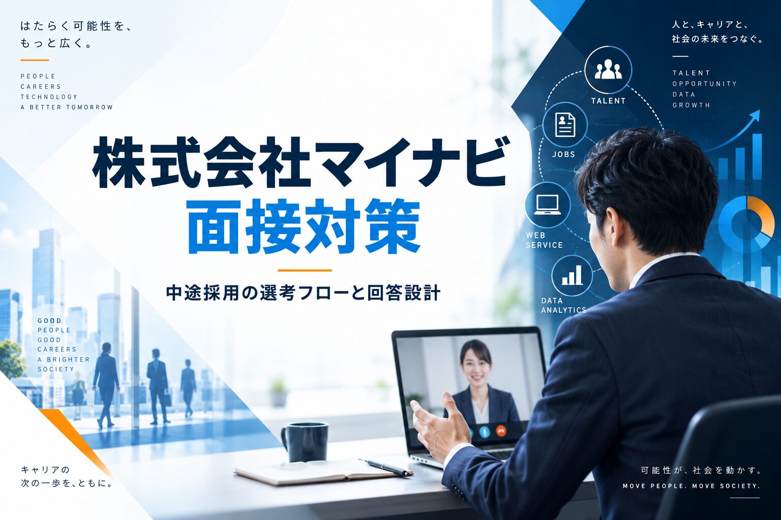 マイナビの中途面接対策｜選考フロー・職種別の経験・回答例