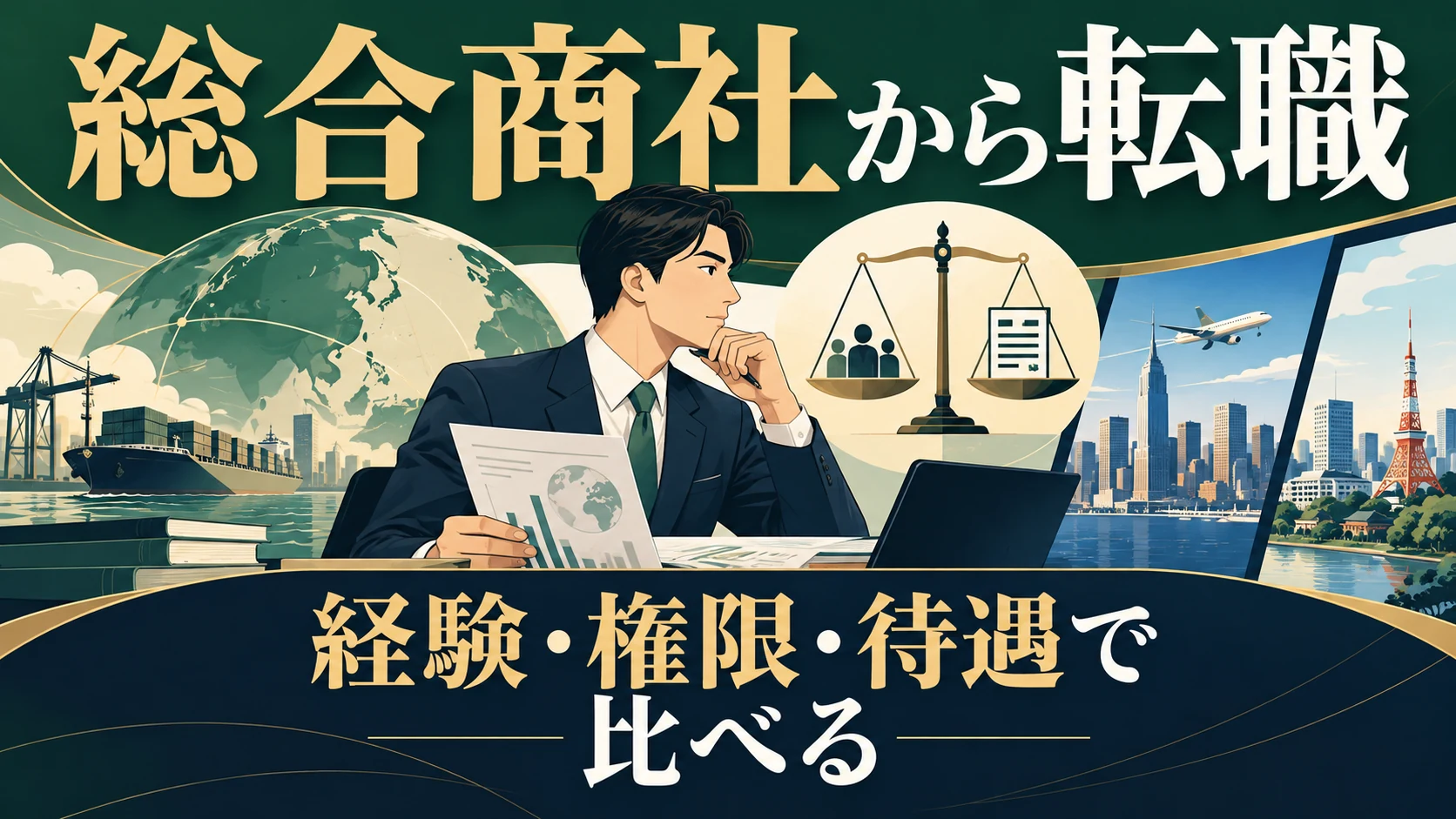 総合商社から転職｜投資・出向経験の伝え方と帰任・待遇の比較