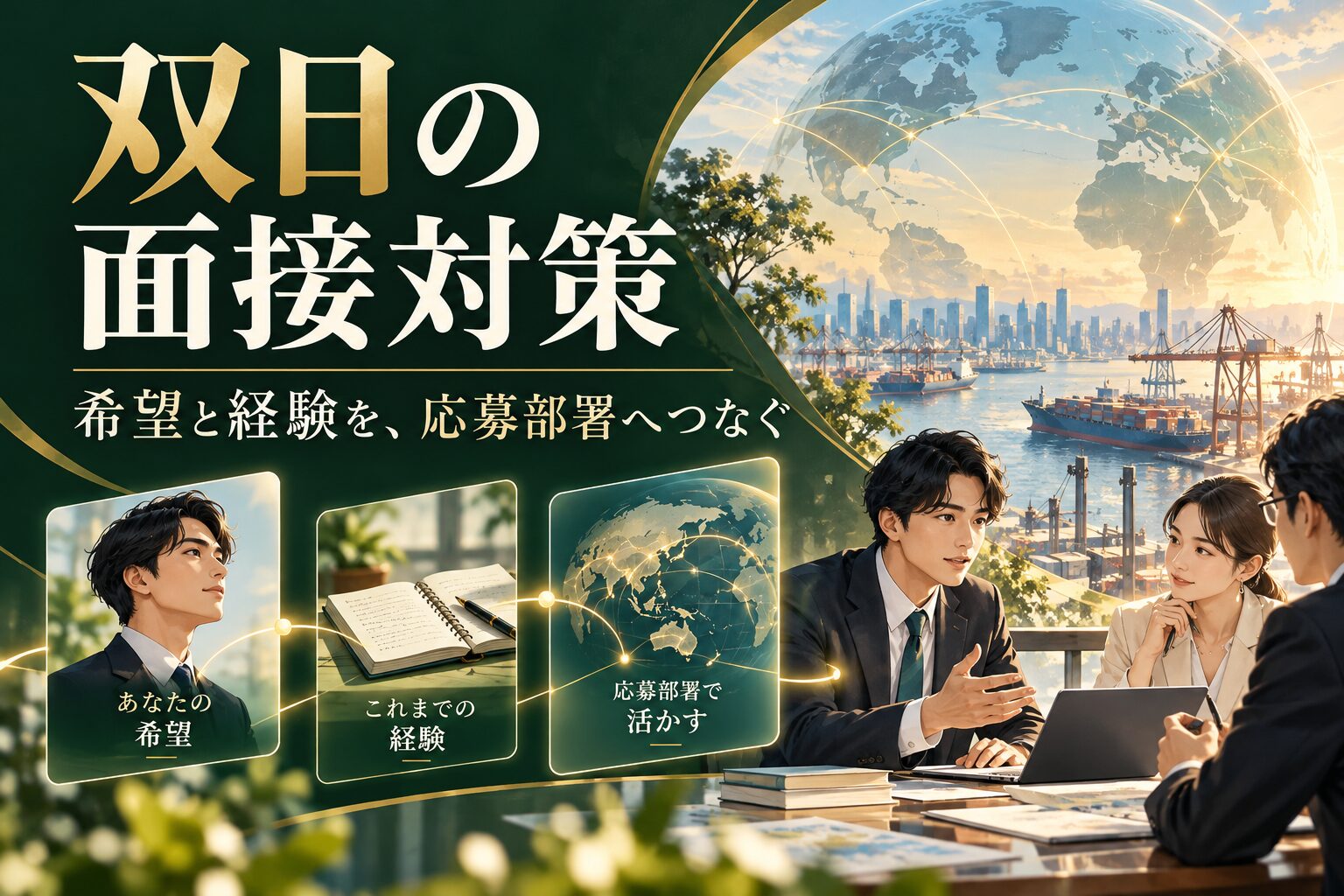 双日の中途面接対策｜募集部署と専門経験・WillとCanをつなぐ準備