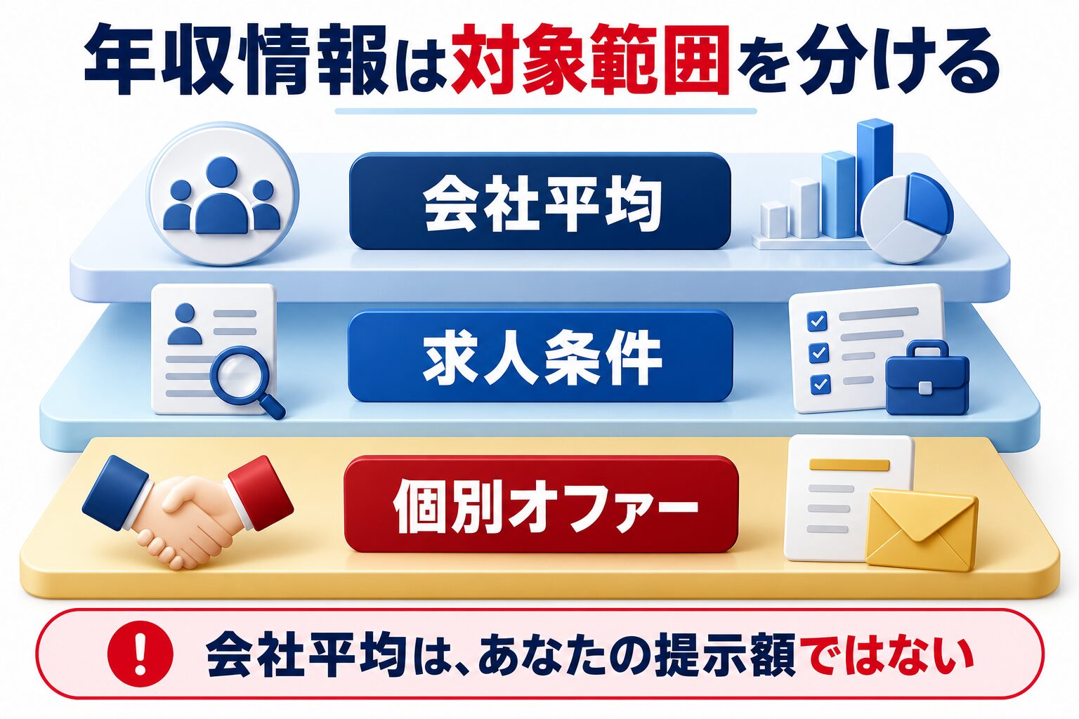 双日の年収情報を会社平均・求人条件・個別オファーの3層で読み分ける図解