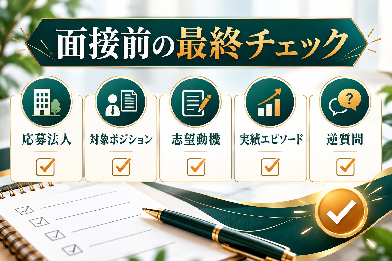 豊田通商の面接前に応募法人・ポジション・志望動機・実績・逆質問を確認する図解