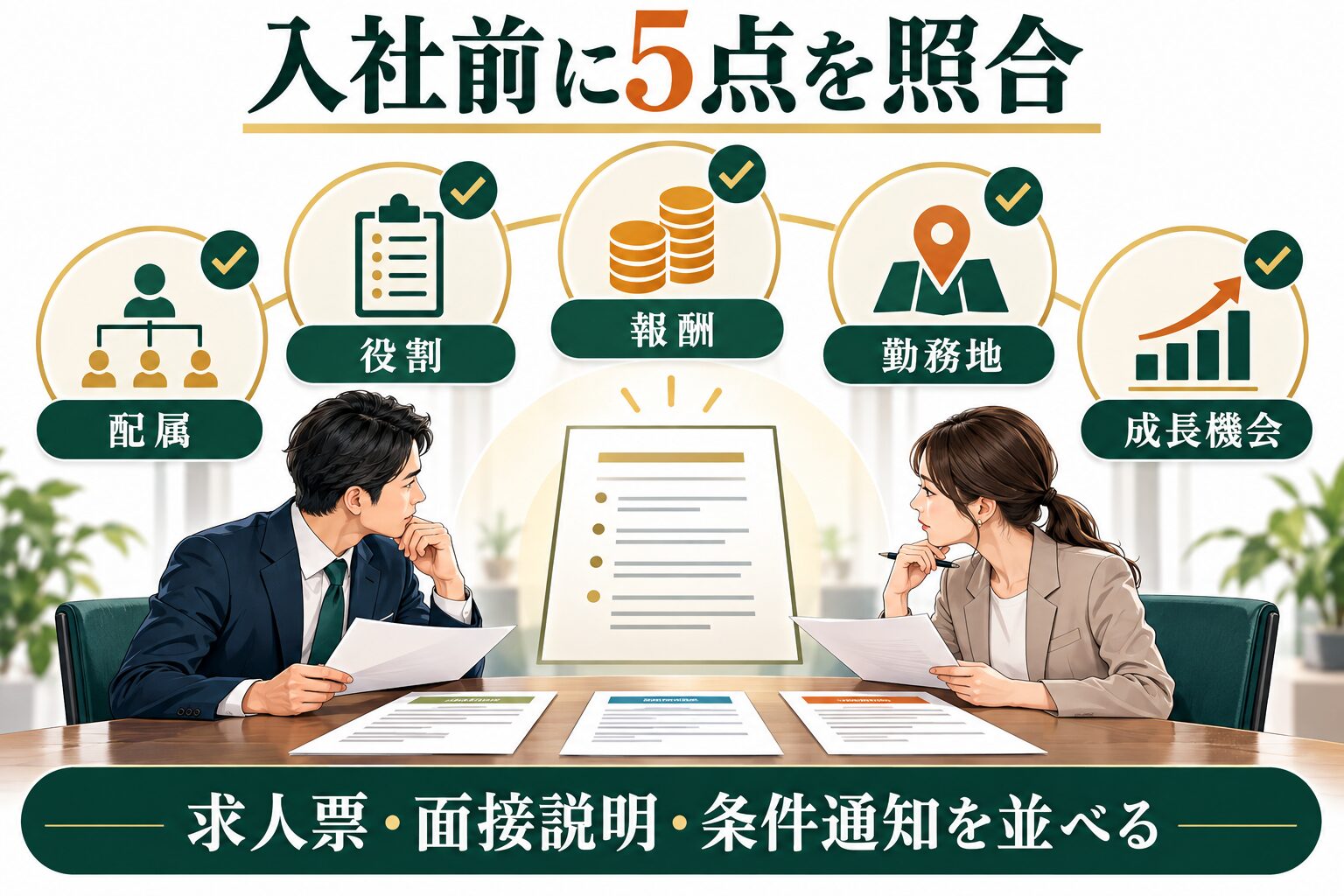 豊田通商の入社前に配属・役割・報酬・勤務地・成長機会を照合する図解